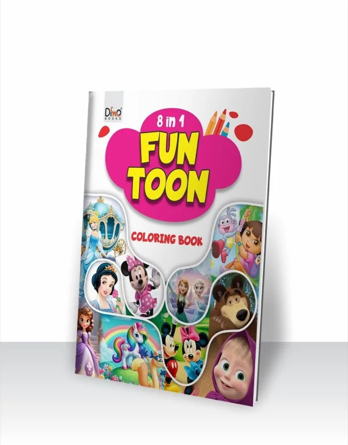 8 in 1 Colouring Book — Girls