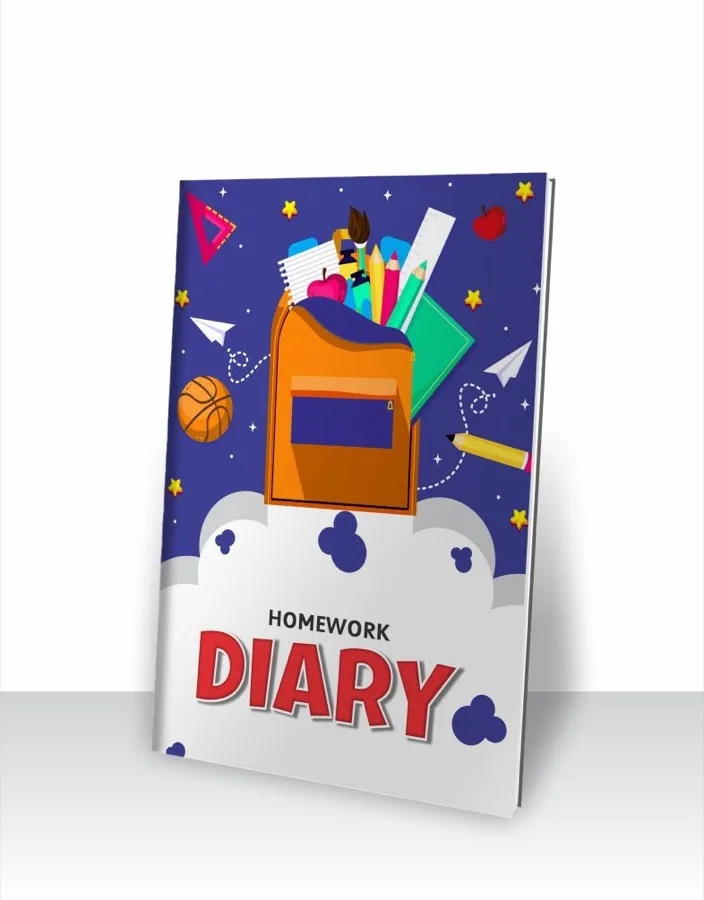 15 Sheet Homework Diary — Gum Binding