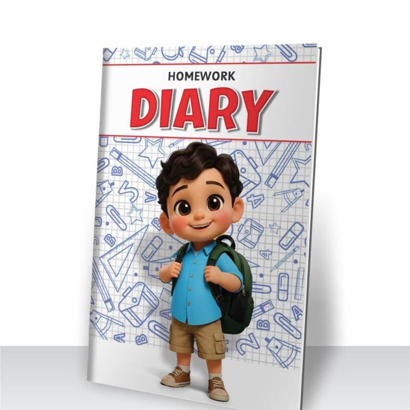 8 Sheet Homework Diary